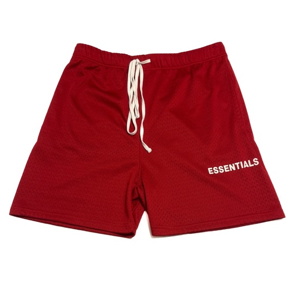 Fear of God Essentials Graphic Mesh Drawstring Shorts Size Small - Picture 2 of 4